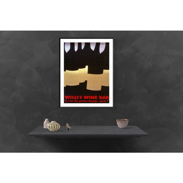 Modern Alberto Bali "Willi’s Wine Bar" Lithograph, 1982 For Sale - Image 3 of 4