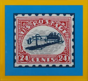 "Inverted Jenny" Needlepoint