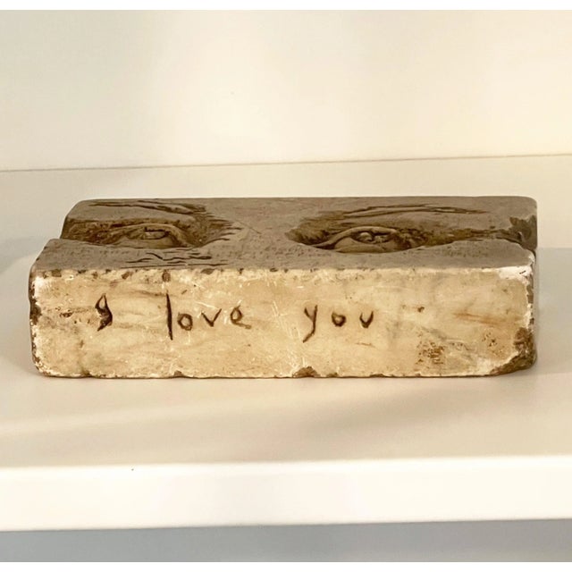 Artist-Signed Lover's Eyes Sculpture For Sale - Image 10 of 12