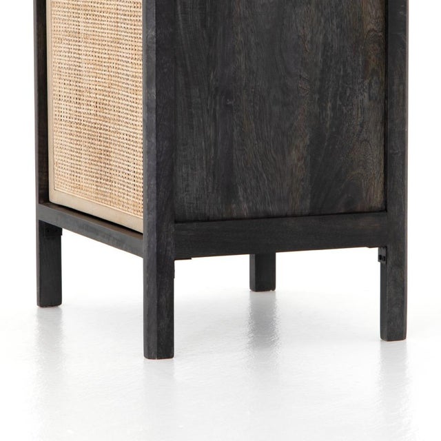 Four Hands Sydney Left Nightstand, Black Wash For Sale - Image 11 of 13