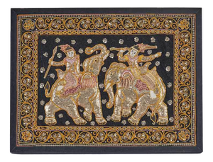 Kalaga Tapestry Embroidered with Elephants