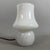 Vintage Murano Glass Table Lamp in Glossy White, 1970s For Sale - Image 4 of 11