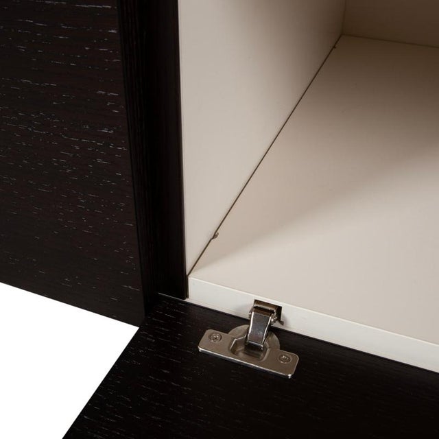 Cream and Black Wood and Chrome Sideboard from Misura Emme For Sale - Image 6 of 16