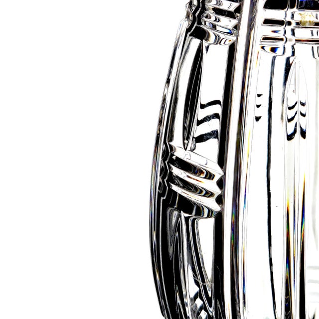Fifth Avenue Accents Crystal Cut Glass Vase For Sale In San Francisco - Image 6 of 11