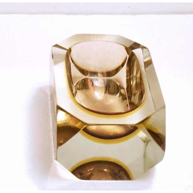 Vintage Murano Sommerso Glass Ashtray by Bucella Cristalli, 1960s For Sale - Image 6 of 18
