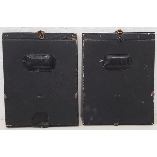 Antique "Sisters" Hand Cut & Embellished Silhouettes 19th Century - a Pair For Sale - Image 10 of 11