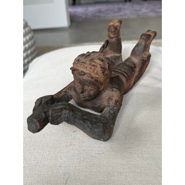 Antique French Hand-Carved Altar Cherub For Sale - Image 4 of 12