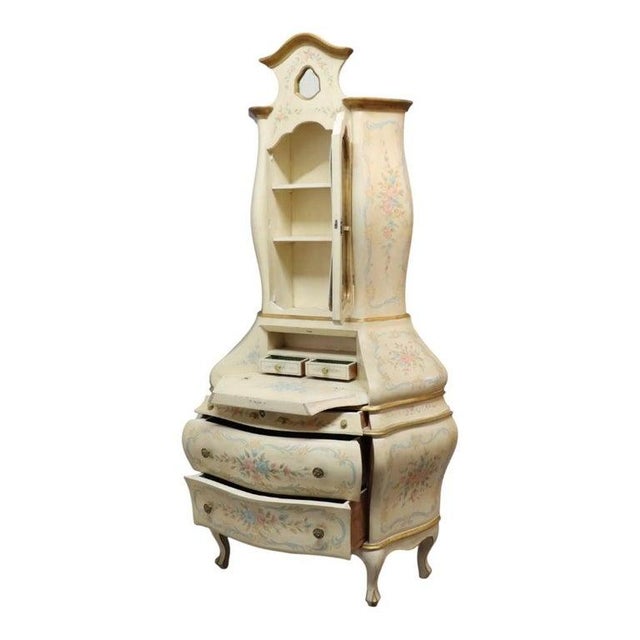 Early 20th Century Niccolini Italia Hand Painted Lady’s Bombay Secretary Desk 20thC For Sale - Image 5 of 17