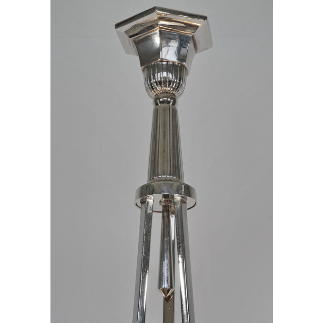 French Art Deco Chandelier by Petitot & Degue 1930 France For Sale - Image 12 of 13