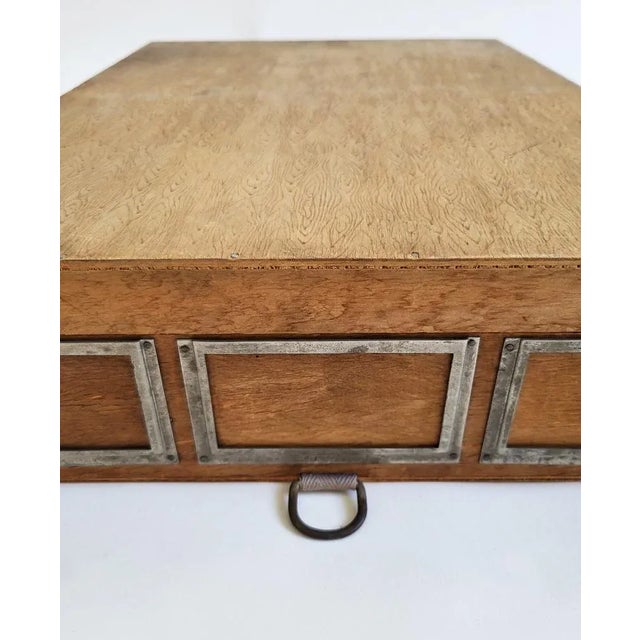 Industrial Wooden Storage Box, 1920s For Sale - Image 13 of 18