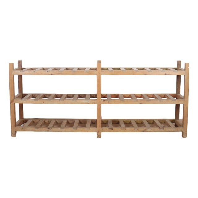 Scottish Pine Shoe Rack, 1890s For Sale