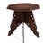 Anglo Indian Intricately Carved Teak Folding Campaign Table Octagon Top For Sale - Image 4 of 17