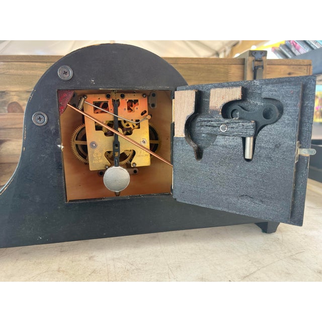 1960s Wooden Mantal Clock For Sale - Image 9 of 9