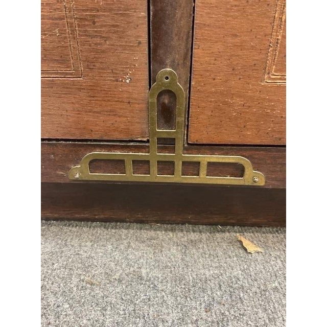 Mid-Century Modern Chinoiserie Cabinet Wardrobe Highboy Tall Chest of Drawers For Sale - Image 3 of 10