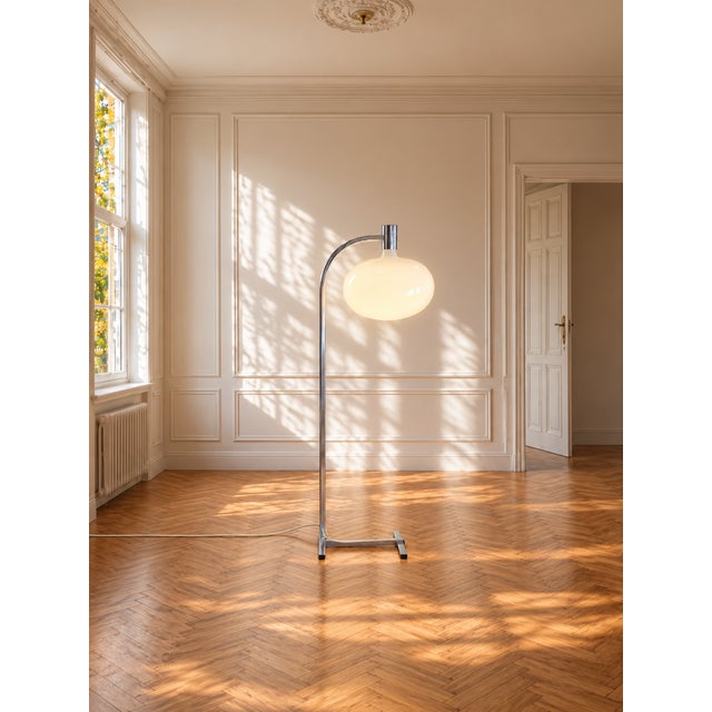 Am/As Floor Lamp by Franco Albini, 1970s, in Flawless conditions. Designed 1970 to 1979 This piece has an attribution...