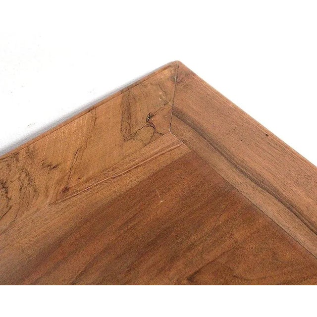 Brown Small Desk in Walnut, 1920s For Sale - Image 8 of 18