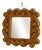 Wall Mirror in Carved Wooden Frame For Sale