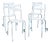 French Sky Blue Metal Stacking Outdoor Chairs from Tolix, 1950s, Set of 6 For Sale