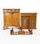 Beautiful 19th century painted cupboard. Visually pleasing flowers in the windows. Detailed carvings throughout. Small...