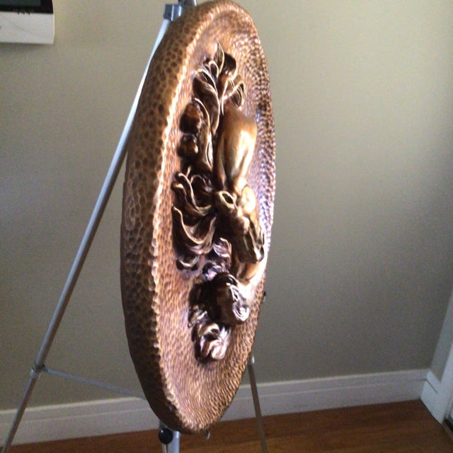 Progressive Art, known for there figures and bookends, produced 6 of these large wild horses wall medallions and this is...
