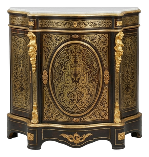 French Napoleon III Boulle Marquetry and Ormolu Cabinet, 1870