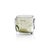 Contemporary Celeste Olive Green Glass Candle Holder, 4.25" x 4" For Sale - Image 3 of 3