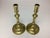 Mid 20th Century Solid Brass Virginia Metalcrafters Colonial Williamsburg Candle Holders Nice Pair. Very heavy. The sticks...