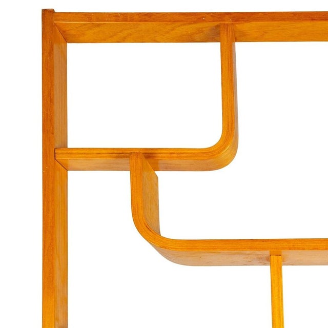 Brown Flower Wall Unit or Room Divider attributed to Ludvik Volak, 1960s For Sale - Image 8 of 9