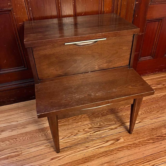 Wood Mid 20th Century Kent Coffey Tableau Mid Century Nightstand For Sale - Image 7 of 9