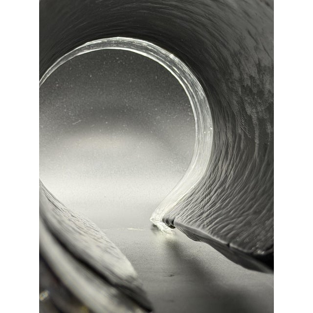 Black Submerged Cylindrical Sculpture in Murano Glass, 1970s For Sale - Image 8 of 13