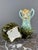 Ceramic 20th Century Art Nouveau Glazed Ceramic Vases with Floral Decoration, Set of 2 For Sale - Image 7 of 10