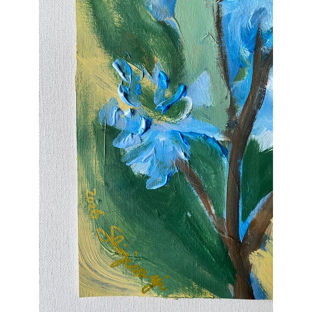 Original Work on Paper-Jardin d'Hiver-Shizico Yi-British Awarded Artist-Impasto-Oil on Paper For Sale - Image 11 of 18