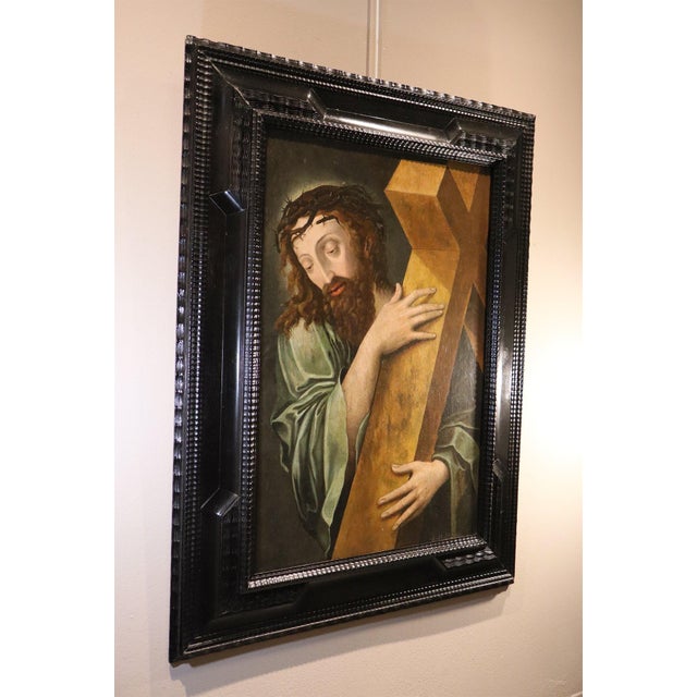 Workshop of Michael Coxie, Christ Carrying the Cross, 1600, Oil on Board For Sale - Image 12 of 15
