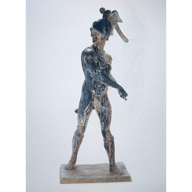 Roman Warrior in Bronze, 1890s For Sale - Image 3 of 5