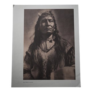 Mid 20th Century Edward S. Curtis 'New Chest – Piegan' Native American Photogravure Print For Sale