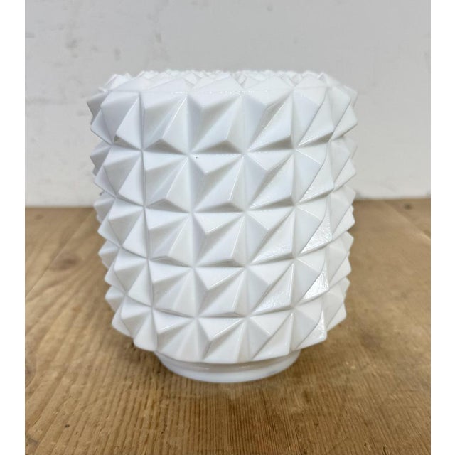 Vintage White Porcelain Pendant Light, 1970s For Sale - Image 10 of 15