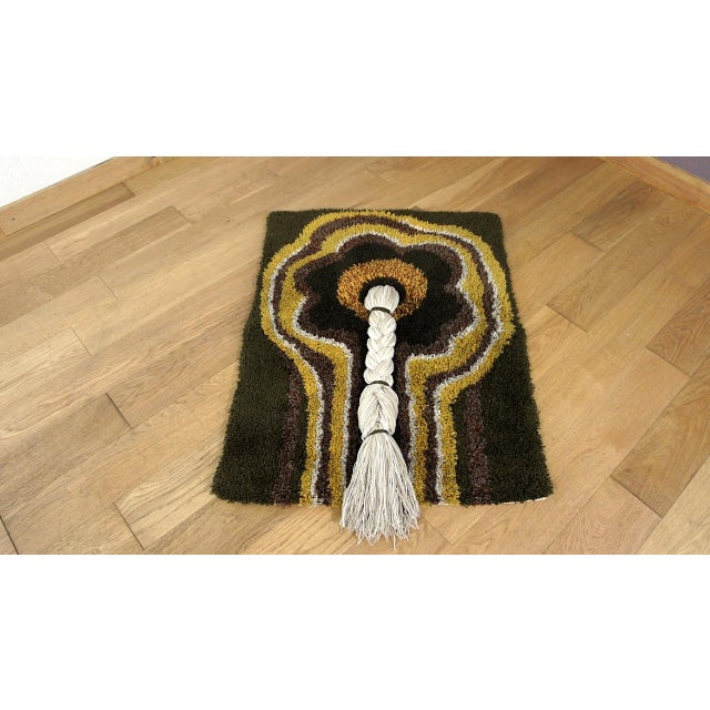 Vintage Wool Rug or Wall Tapestry, 1970s For Sale - Image 8 of 8