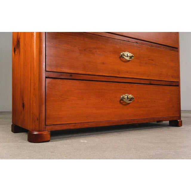 Brown Biedermeier Style Chest of Drawers with Secretary, Early 19th Century For Sale - Image 8 of 18