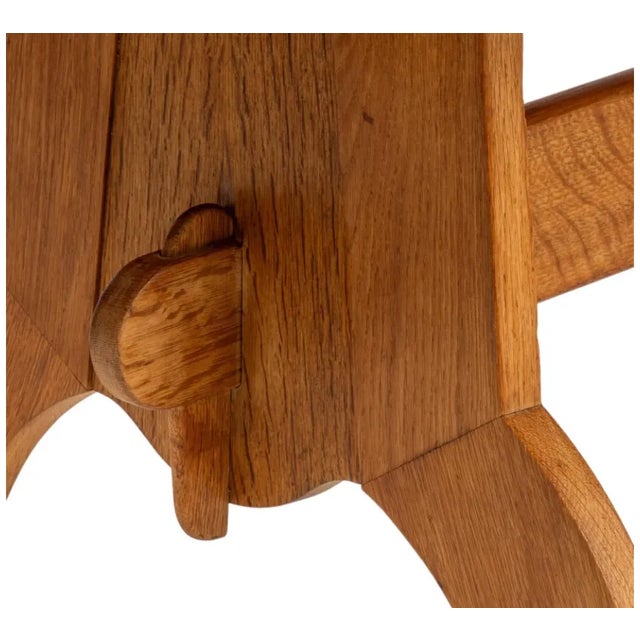 Wood Danish Mid Century Modern Oak Dining Table Attributed to Henning Kjaernulf For Sale - Image 7 of 8