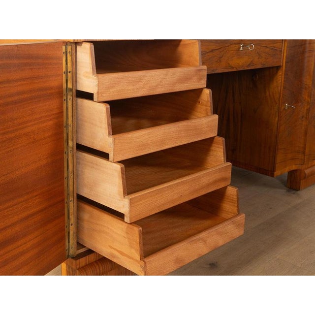 Wood Art Deco Desk, Germany, 1930s For Sale - Image 7 of 13