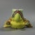 19th Century Rare Holdcroft Majolica Frog Toothpick Holder For Sale - Image 5 of 8