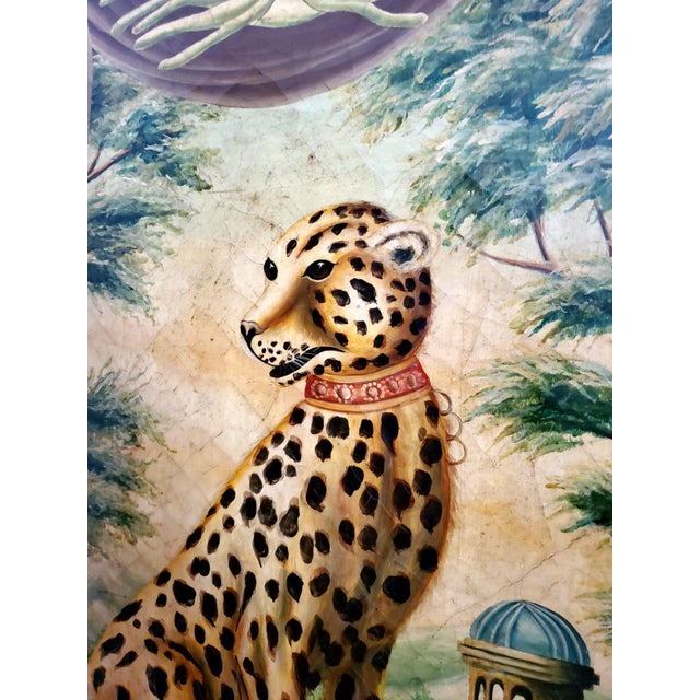 Paintings Leopard & Cheetah - Extra Large Trompe l'Oeil Pair For Sale - Image 10 of 18