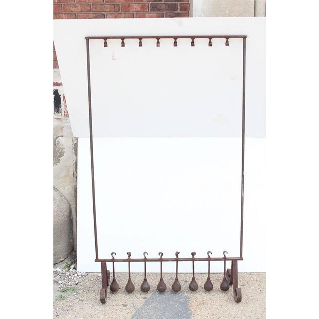 Antique Wrought Iron Free Standing Coat Rack Chairish