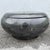 Metal Postmodern Black Tessellated Stone Swivel Top Coffee Table With Extension and Brass Inlay For Sale - Image 7 of 9
