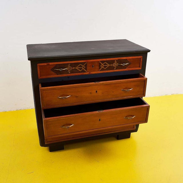 Vintage Chest of Drawers with Inlays For Sale - Image 6 of 14