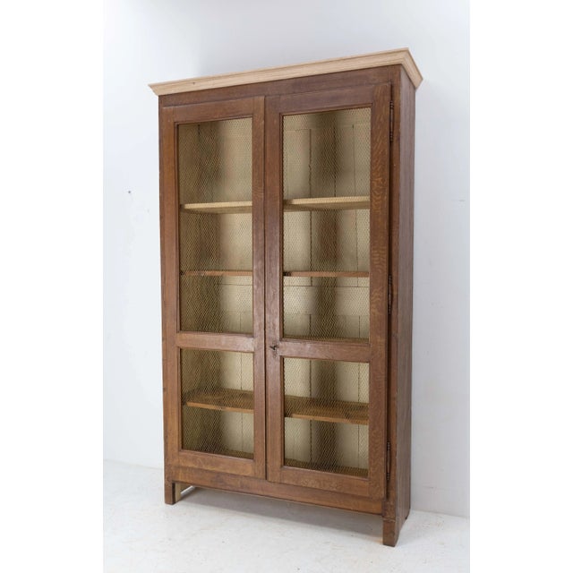 French Bookcase with Brass Mesh Doors, Late 19th Century For Sale - Image 4 of 15
