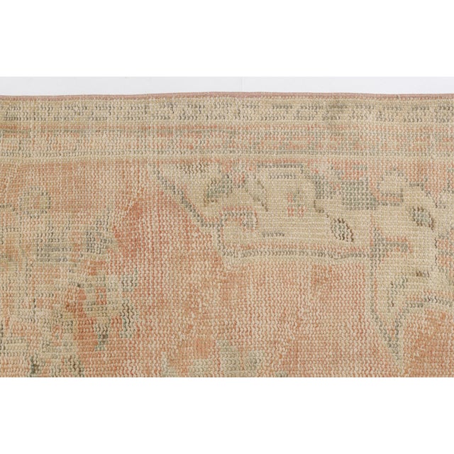 Mid 20th Century Wool Oushak Home Decor Rug For Sale - Image 9 of 10