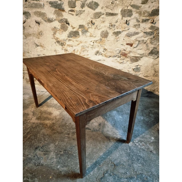 Antique Early 20th Century French Oak Dining Table, 1890s For Sale - Image 5 of 17