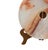 9.75" Natural White Brown Onyx Stone Round Fengshui Home Decor Display For Sale - Image 10 of 16