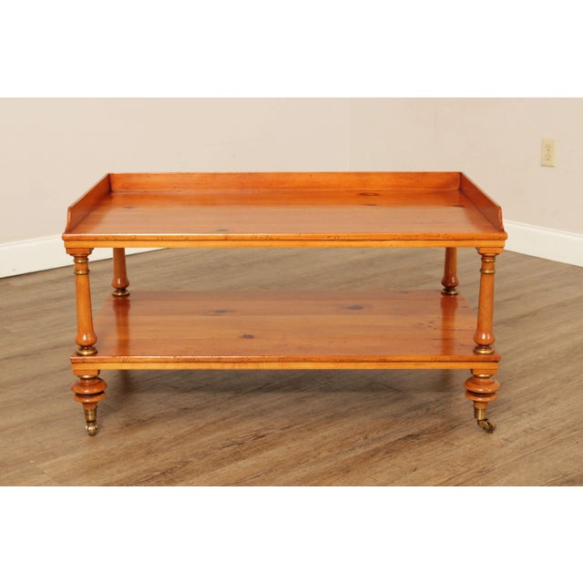 English 1990s Baker Historic Charleston Reproductions Pine Coffee Table For Sale - Image 3 of 13